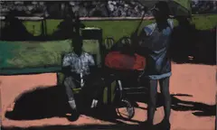 For the Greater Good by Reggie Burrows Hodges, 2019, acrylic on canvas, sold Oct 2021