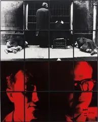 Gilbert&George, Day, 1978, gelatin silver prints with hand-colouring, in artist's frame, in 16 parts