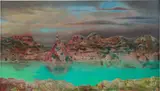 Max Ernst, Pyramid Lake, 1946, oil on canvas