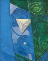 Max Ernst, Euklid, 1950, oil and crayon on canvas