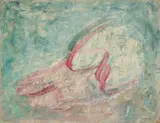 Jean Fautrier, I'm falling in Love, 1957, oil on paper laid on canvas