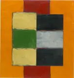 Sean Scully, Green Yellow Figure, 2002, oil on canvas
