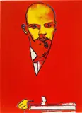 Andy Warhol, Lenin, 1986, acrylic and silkscreen ink on canvas