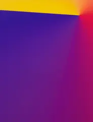 Photoshop CS: 84 by 66 inches, 300 DPI, RGB, square pixels, default gradient, "Blue, Red, Yellow" (turn reverse on), mousedown y= 1550 x=18400, mouseup y=300 x=150 by Cory Arcangel, 2009, chromogenic print face mounted to plexiglass, in artist's frame, sold Oct 2021
