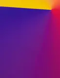 Cory Arcangel, Photoshop CS: 84 by 66 inches, 300 DPI, RGB, square pixels, default gradient, "Blue, Red, Yellow" (turn reverse on), mousedown y= 1550 x=18400, mouseup y=300 x=150