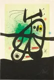 Joan Miró, L'Oiseau Mongol (Mongolian Bird) (D. 513), 1969, Etching and aquatint in colours with carborundum, on Arches paper, the full sheet