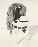 David Hockney, Panama Hat (S.A.C. 127; M.C.A.T. 119), 1972, Etching and aquatint, on Crispbrook handmade paper, the full sheet