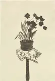 David Hockney, Black Tulips (T.G. 258; M.C.A.T. 236), 1980, Lithograph, on cream BFK Rives paper, the full sheet