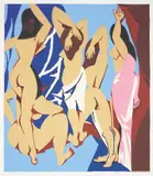 Patrick Caulfield, Les Desmoiselles d'Avignon vues de derrière (The Young Ladies of Avignon Seen from Behind) (C. 90)