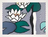 Roy Lichtenstein, Les Nymphéas (The Nymphs) (C. 280), 1993, Linocut, woodcut, lithograph and screenprint in colours, on Arches Cover paper, with full margins