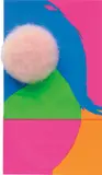 Martial Raysse, Untitled, from Edition Original 1, 1963, Screenprint in colours, with feather powder puff, on light card collage, mounted to support card (as issued)