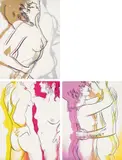 Love (F & S. 310-312) by Andy Warhol, 1983, The complete set of three screenprints in colours, on BFK Rives paper, the full sheets, sold Jan 2021