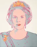 Queen Beatrix of the Netherlands, from Reigning Queens (F & S. 339) by Andy Warhol, 1985, Screenprint in colours, on Lenox Museum Board, the full sheet, sold Jan 2021