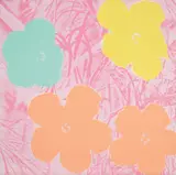 Flowers (F & S. 70) by Andy Warhol, 1970, Screenprint in colours, on wove paper, the full sheet, sold Jan 2021