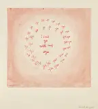 Louise Bourgeois, I Said Yes With My Eyes (MoMA. 1000), 2004, Unique soft-ground etching with hand-additions in watercolour, gouache, and coloured pencil, on handmade Dieu Donné paper, the full sheet flush-mounted to another sheet of handmade Dieu Donné paper (as issued)