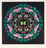 Sanctum (Unique) by Damien Hirst, 2009, Unique photogravure etching in colours, on Velin Arches paper, with full margins, sold Jan 2021