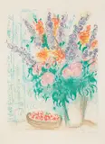 La Grand bouquet (The Large Bouquet) (M. 384) by Marc Chagall, 1963, Lithograph in colours, on BFK Rives paper, with full margins, sold Jan 2021