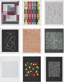 Anni Albers, Connections (W & D. 71-79), 1925/1983, The complete set of nine screenprints in colours, on Cartiere Miliani of Fabriano Umbria Italia and Fabriano Cotton papers, with full margins, with an introduction From the Line to the Texture by the publisher, the sheets loose (as issued) all contained in the original paper-covered cardboard portfolio with printed title
