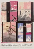 Richard Hamilton, Richard Hamilton Prints 1939-83 (Exhibition poster), 1984, Offset lithograph in colours, on light smooth wove paper, the full sheet