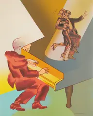 Allen Jones, Come Dancing, from Sheet Music, 2003, Screenprint in colours, on wove paper, the full sheet