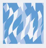 Bridget Riley, Two Blues (S. 52; T & G. 52), 2003, Screenprint in colours, on wove paper, with full margins