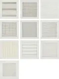 Agnes Martin, Paintings and Drawings 1974-1990, 1991, The complete set of 10 lithographs in colours, on firm transparency paper, with full margins, with text, the sheets loose (as issued) contained in the original grey card portfolio with printed uppers