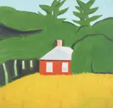 Alex Katz, Red House, 2016, Archival pigment print in colours, on Crane Museo Max paper, the full sheet