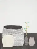 Untitled by Jonas Wood, 2009, Lithograph with screenprint in colours, on Coventry vellum paper, the full sheet, sold Jan 2021