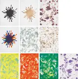 John Armleder, Spirale Blanche (White Spiral), 2008, The complete set of 10 lithographs in colours, on Arches paper, the full sheets and with margins, with colophon, the sheets loose (as issued) all contained in the original blue linen-covered portfolio with embossed artist's name and title