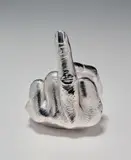 Ai Weiwei, Artist's Hand, 2017, Cast urethane resin multiple with electroplated rhodium, contained in the original cardboard presentation box