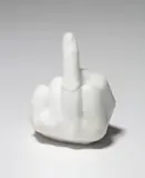 Ai Weiwei, Study of Perspective in Glass (Opaline White), 2018-19, Cast Murano glass multiple