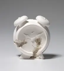 Future Relic 03 (Clock) by Daniel Arsham, 2015, Cast multiple in plaster and crushed glass, contained in the original foam-lined presentation box, sold Jan 2021