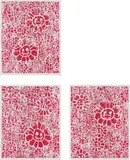 MADSAKI Flowers Red A-C by Takashi Murakami & Madsaki, 2017, The complete set of three screenprints in colours, on wove paper, with full margins, sold Jan 2021