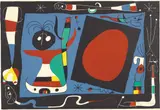 La Femme au miroir (Woman at the Mirror) (M. 242) by Joan Miró, 1957, Lithograph in colours, on BFK Rives paper, the full sheet, sold Jun 2021