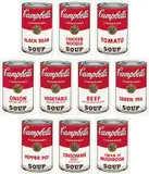 Campbell's Soup I (F. & S. 44-53) by Andy Warhol, 1968, The complete set of 10 screenprints in colours, on wove paper, with full margins, the colours bright and fresh, with ori, sold Jun 2021