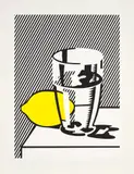 Roy Lichtenstein, Untitled (Still Life with Lemon and Glass), from For Meyer Schapiro (C. 134), 1974, Lithograph and screenprint in colours with debossing, on smooth wove paper, with full margins