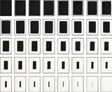 Sol LeWitt, Vanish, 1994, The complete set of 40 screenprints in black, on Fabriano paper, the full sheets, loose (as issued) contained in the original grey fabric-covered portfolio with embossed artist's name