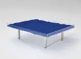 Yves Klein, Table Bleu KleinTM / Klein Blue, designed 1961, IKB pigment, glass, Plexiglas and chrome-plated metal