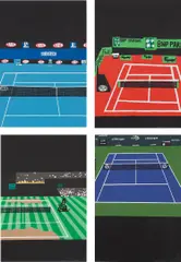 Jonas Wood, Four Majors, 2018, The complete set of four screenprints in colours, on Coventry rag paper, the full sheets