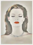 Chris Levine, Kate Moss, She’s Light (Dots), 2015/2020, Archival inkjet print in colours with hand-applied Swarovski crystals, on wove paper, with full margins