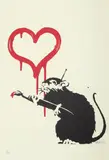 Love Rat by Banksy, 2004, Screenprint in colours, on wove paper, with full margins, sold Jun 2021