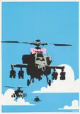 Happy Chopper by Banksy, 2003, Screenprint in colours, on wove paper, with full margins, sold Jun 2021