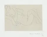 Nu allongé, jambes repliées (Reclining Nude, Legs Bent) (D. 115) by Henri Matisse, 1929, Etching, with chine-collé to heavy wove paper, with full margins, sold Jun 2021