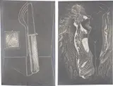 Max Ernst, Mr. Knife, Miss Fork (S. & L. 13)