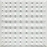 Enrico Castellani, Estroflessione (Eversion), 1968, Thermoformed white plastic multiple, with accompanying Enrico Castellani Pittore book by Vincenzo Agnetti, contained in the original cardboard box