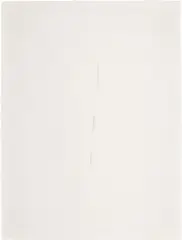 Lucio Fontana, Concetto Spaziale (incisione bianca) (Space Concept White Engraving) (R. & R. E35), 1967, Relief print with embossing and three incisions, on Fabriano Rosaspina paper, with full margins