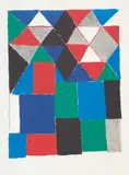 Écossais (Scottish) by Sonia Delaunay, circa 1970, Lithograph in colours, on Arches paper, with full margins, sold Jun 2021