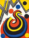 Alexander Calder, La Vague (The Wave), 1971, Lithograph in colours, on Arches paper, the full sheet