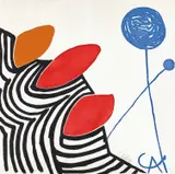 Alexander Calder, Presenza Grafica (Graphic Presence), 1972, Etching and aquatint in colours, on Fabriano Rosaspina paper, the full sheet
