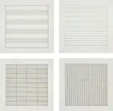 Paintings and Drawings 1974-1990 by Agnes Martin, 1991, The complete set of 10 lithographs in colours, on firm transparency paper, with full margins, with text, the sheets loos, sold Jun 2021